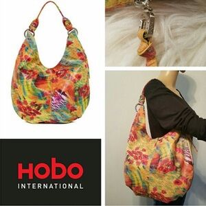 Limited Edition HOBO Watercolor Floral Gardner Bag